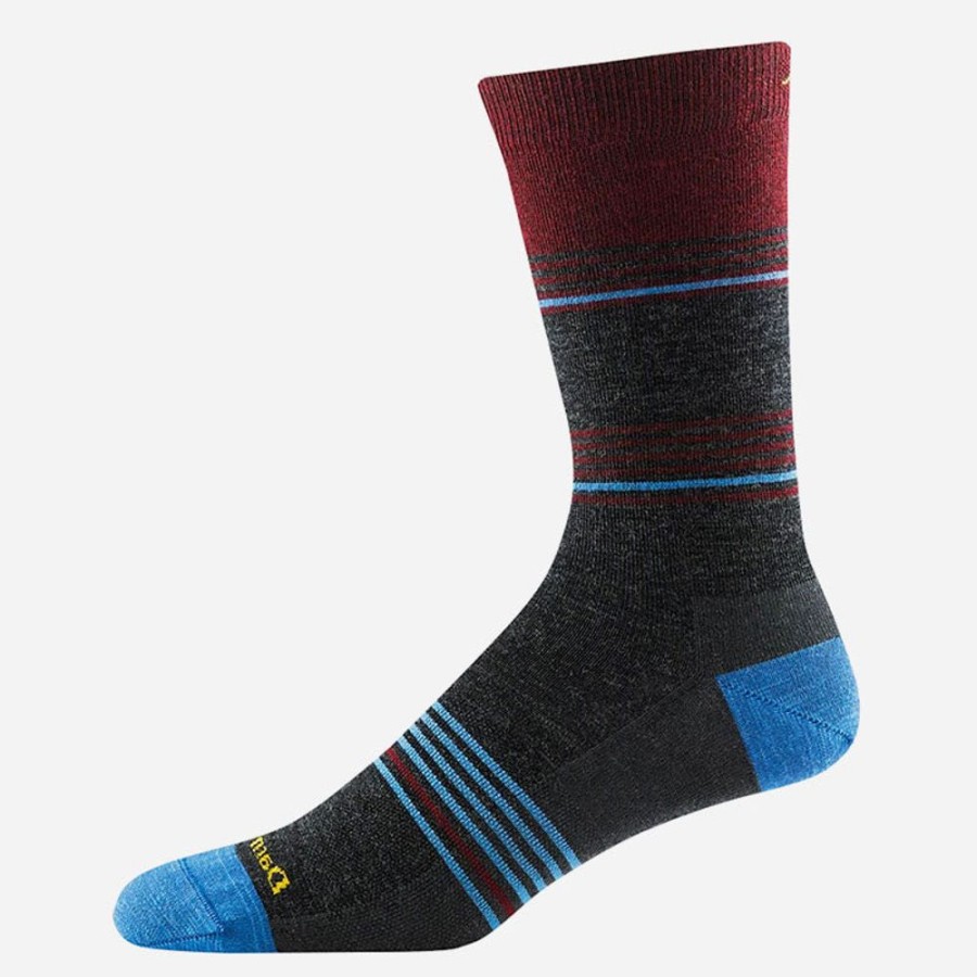 Socks Darn Tough | Darn Tough Men'S Flash Stripe Crew Lightweight