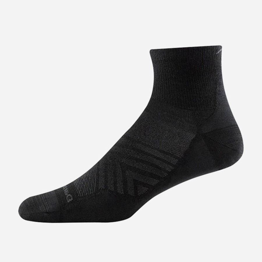 Socks Darn Tough | Darn Tough Men'S Run 1/4 Ultra Lightweight With Cushion