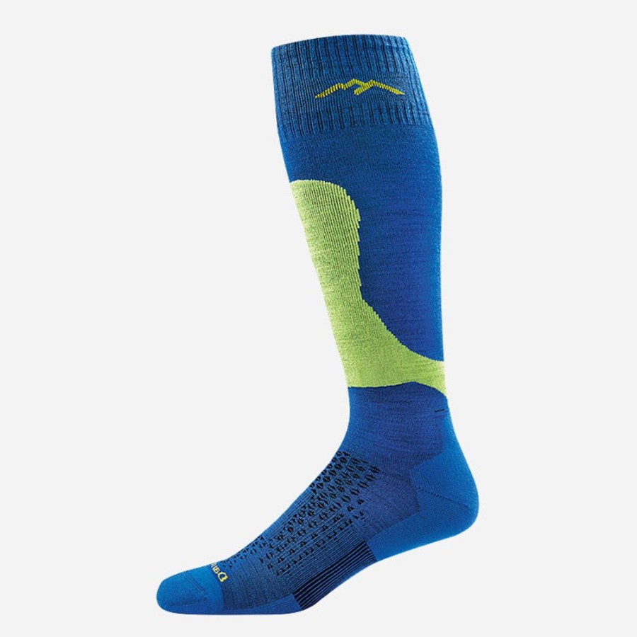 Socks Darn Tough | Darn Tough Men'S Fall Line Otc Padded With With Light Cushion Blue