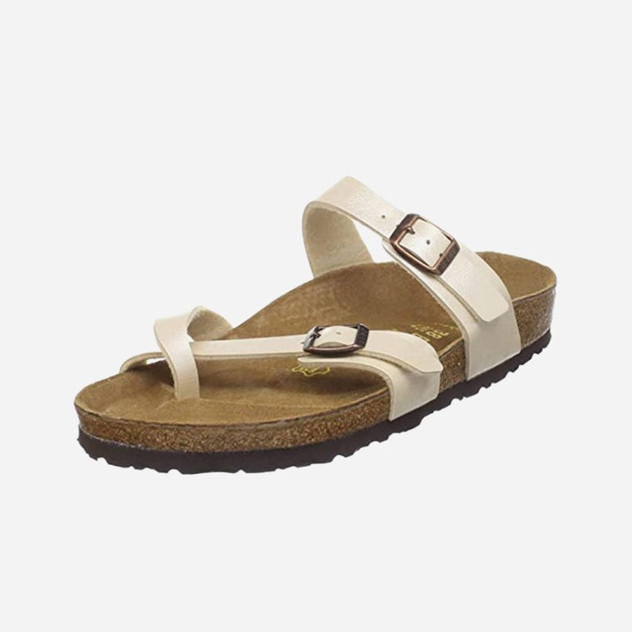 Women'S Birkenstock | Birkenstock Mayari Birko-Flor Pearl/White