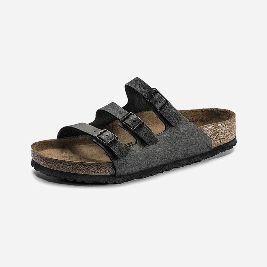 Women'S Birkenstock | Birkenstock Florida Fresh Birko-Flor Anthracite Grey