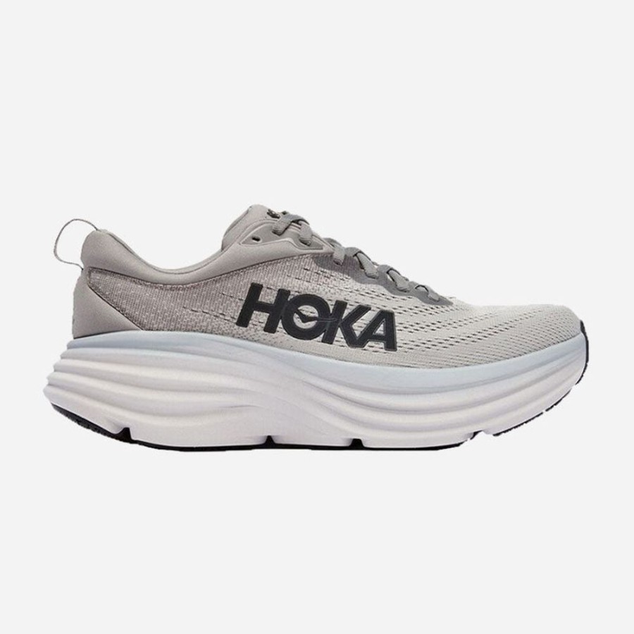 Men'S Hoka | Hoka Men'S Bondi 8 Sharkskin/Harbor Mist