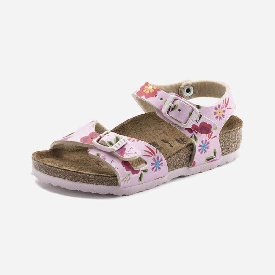 Kid'S Birkenstock | Birkenstock Kid'S Rio Birko-Flor Pastel Floral