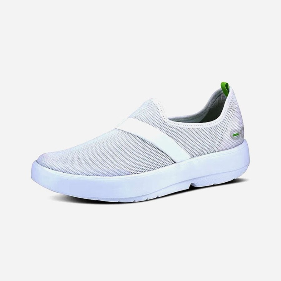 Women'S Oofos | Oofos Oomg Mesh Low Low White/White