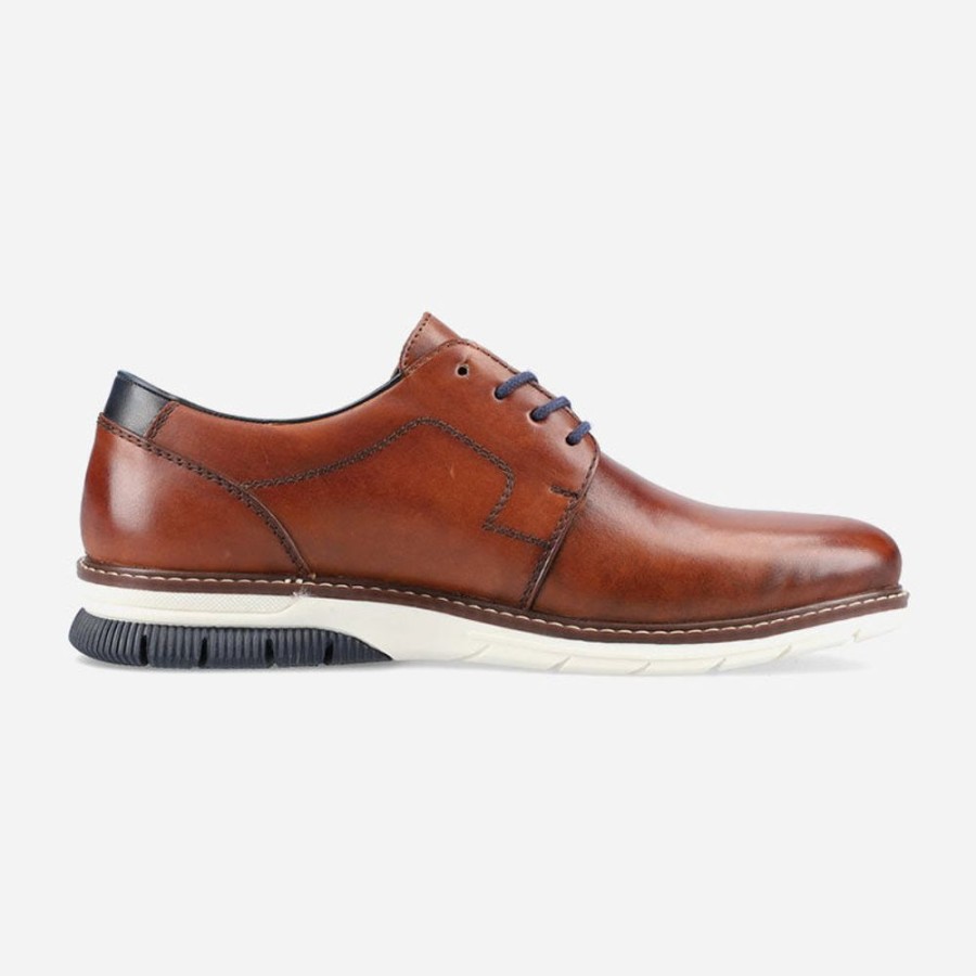 Men'S Rieker | Rieker Men'S Dustin Peanut/Pazifik