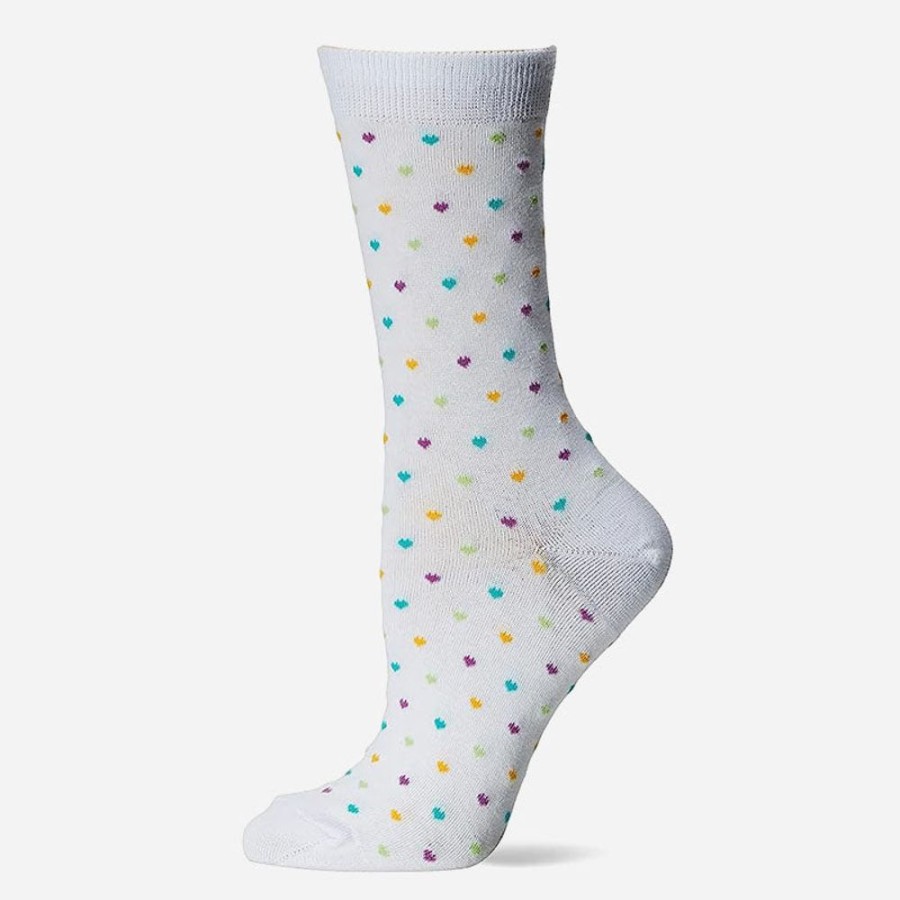 Socks Hot Sox | Hot Sox Pindot Heart Denh