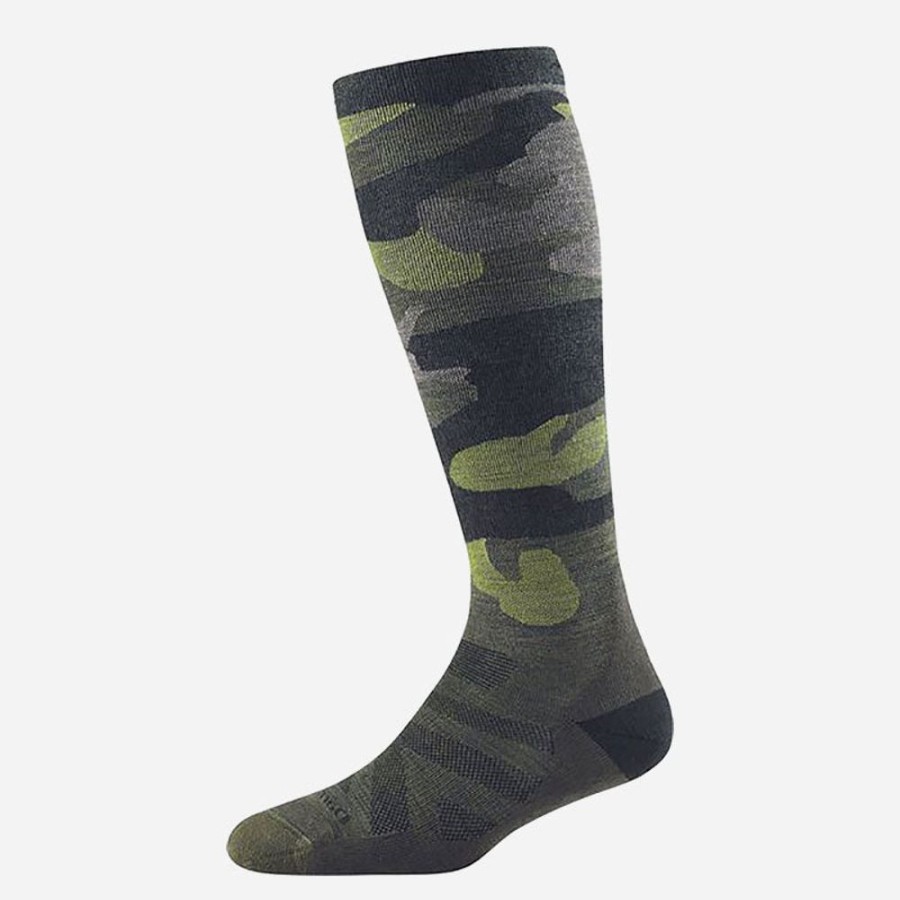 Socks Darn Tough | Darn Tough Camo Otc Midweight With Cushion With Graduadet Light Compre Forest