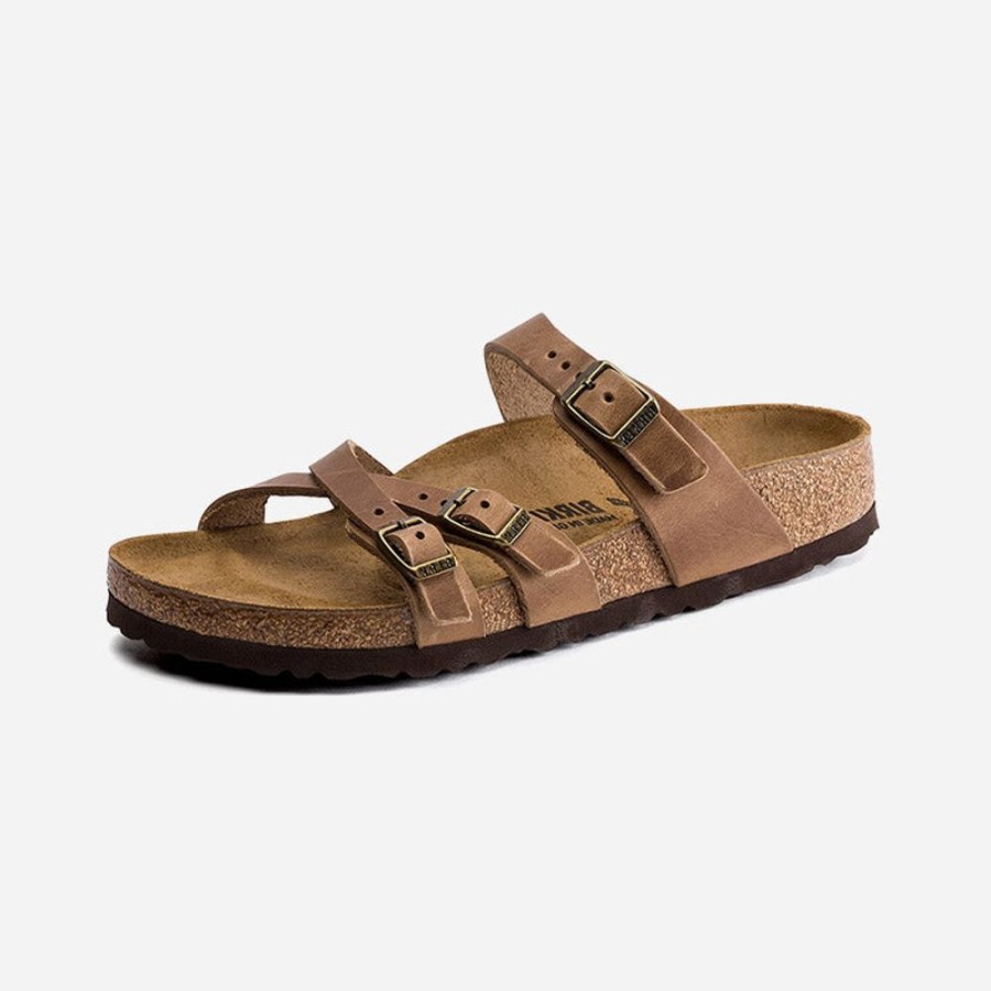 Women'S Birkenstock | Birkenstock Franca Oiled Leather Tobacco Brown