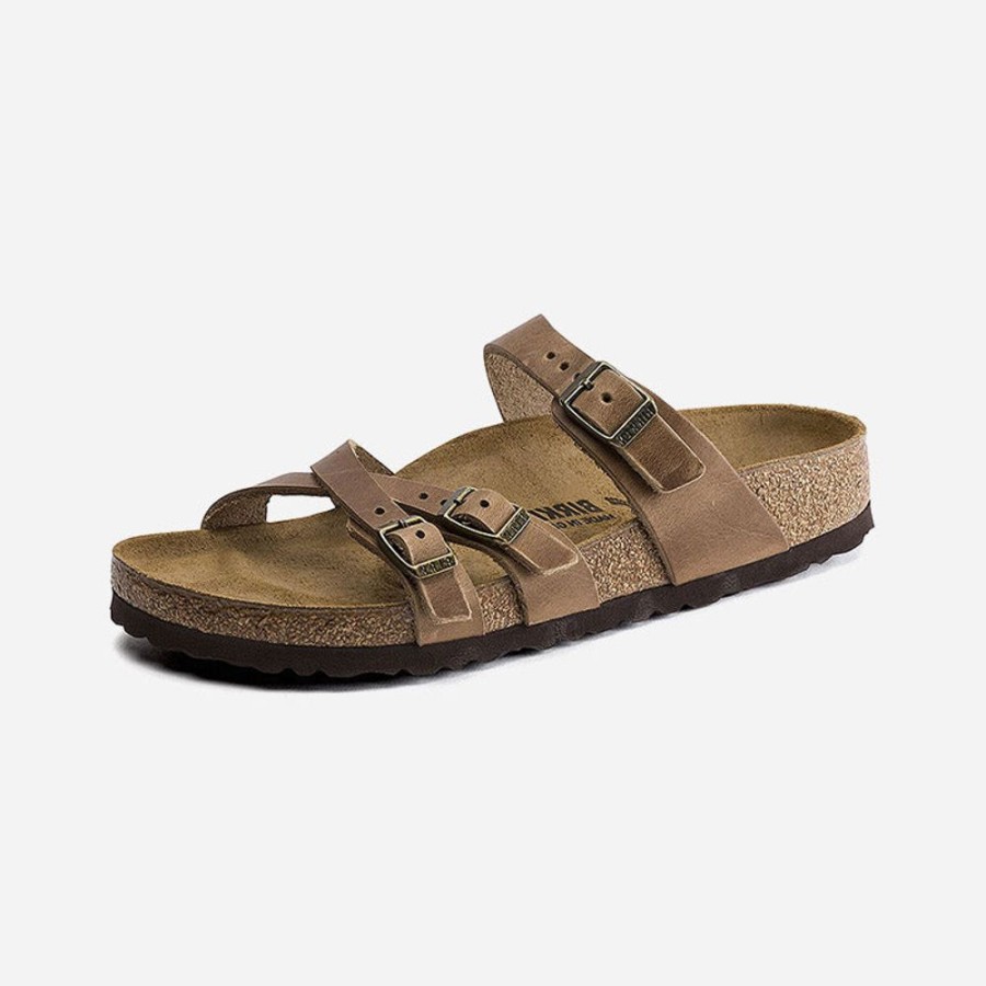 Women'S Birkenstock | Birkenstock Franca Oiled Leather Tobacco Brown