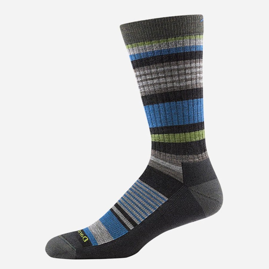 Socks Darn Tough | Darn Tough Men'S Unstandard Stripe Crew Lightweight With Cushion