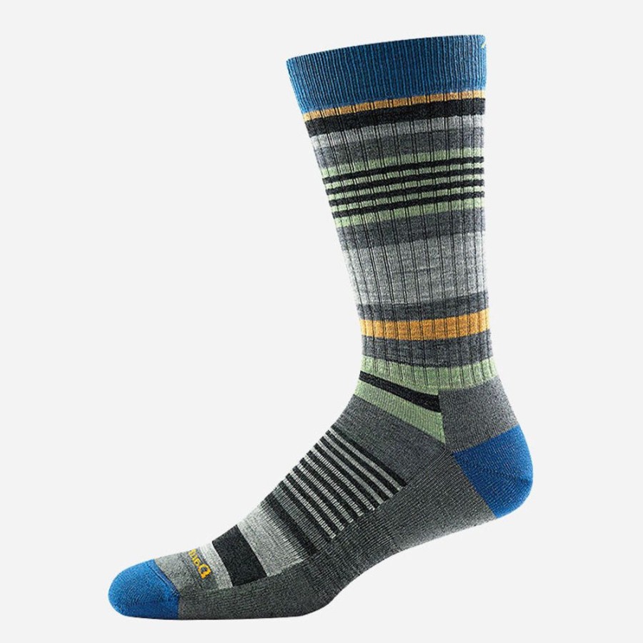 Socks Darn Tough | Darn Tough Men'S Unstandard Stripe Crew Lightweight With Cushion