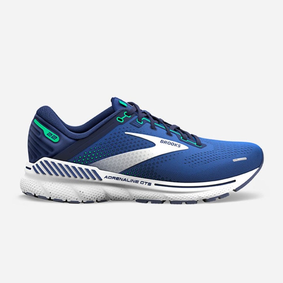 Men'S Brooks | Brooks Men'S Adrenaline Gts 22 Surf The Web/Blue/Irish Greene/Irish Green