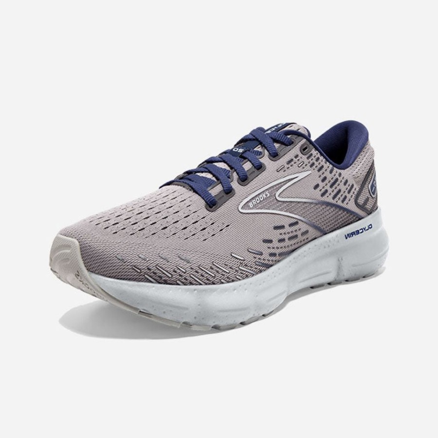 Men'S Brooks | Brooks Men'S Glycerin 20 Alloy/Grey/Blue Depths