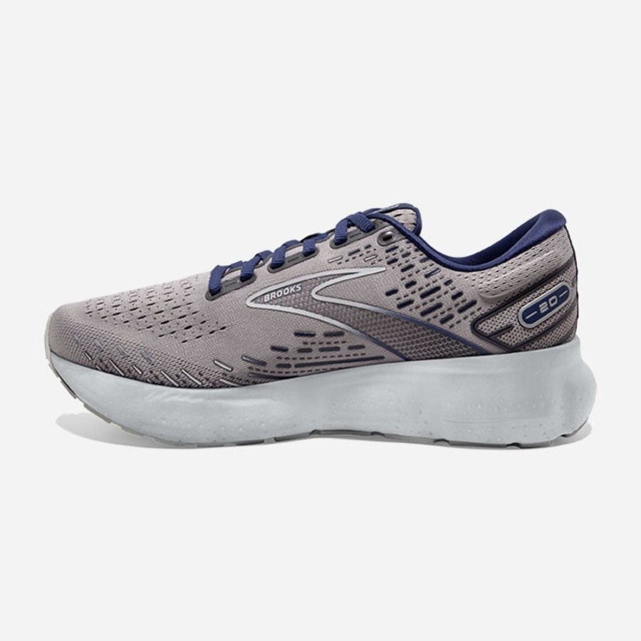 Men'S Brooks | Brooks Men'S Glycerin 20 Alloy/Grey/Blue Depths