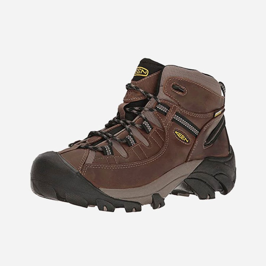 Men'S Keen | Keen Men'S Targhee Ii Mid Wide Waterproof Shitake/Brindle