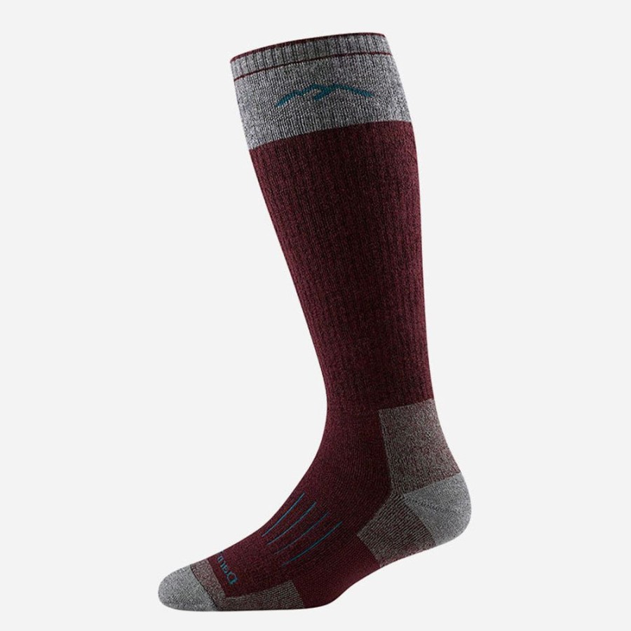 Socks Darn Tough | Darn Tough Hunter Otc Heavyweight With Full Cushion Burgundy