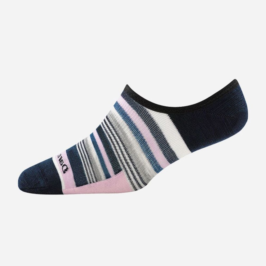 Socks Darn Tough | Darn Tough Topless Muliti Stripe No Show Navy