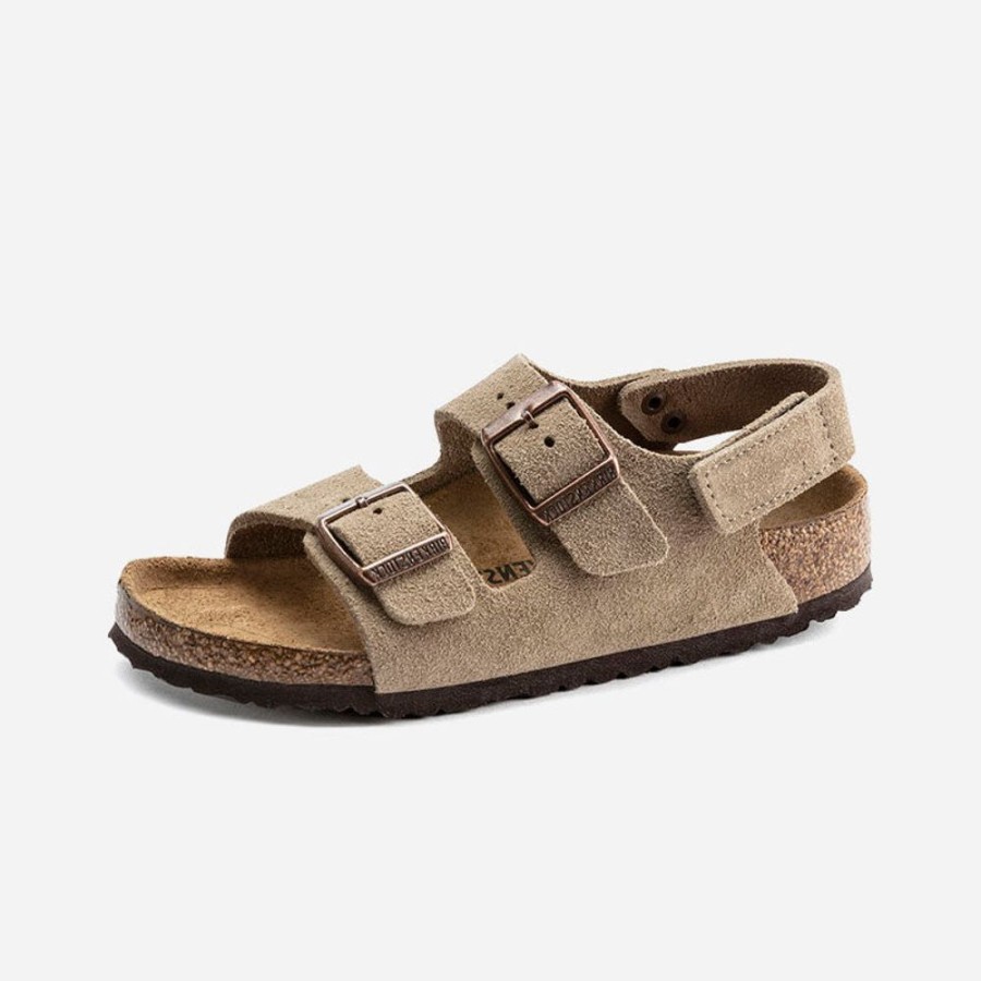 Kid'S Birkenstock | Birkenstock Kid'S Milano Hl Suede Suede Leather Taupe