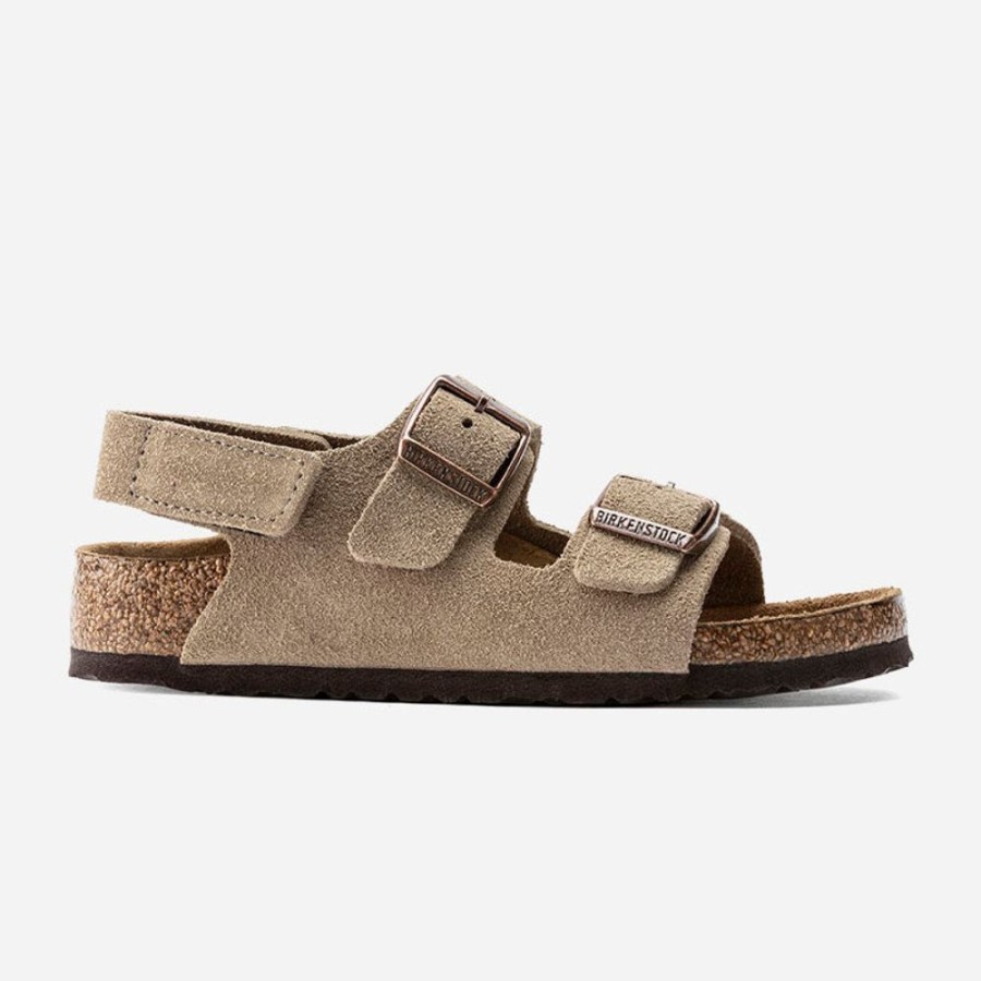 Kid'S Birkenstock | Birkenstock Kid'S Milano Hl Suede Suede Leather Taupe