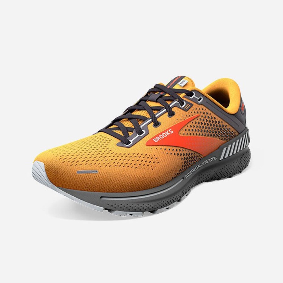 Men'S Brooks | Brooks Men'S Adrenaline Gts 22 Orange/Pearl/High Riseh Rise