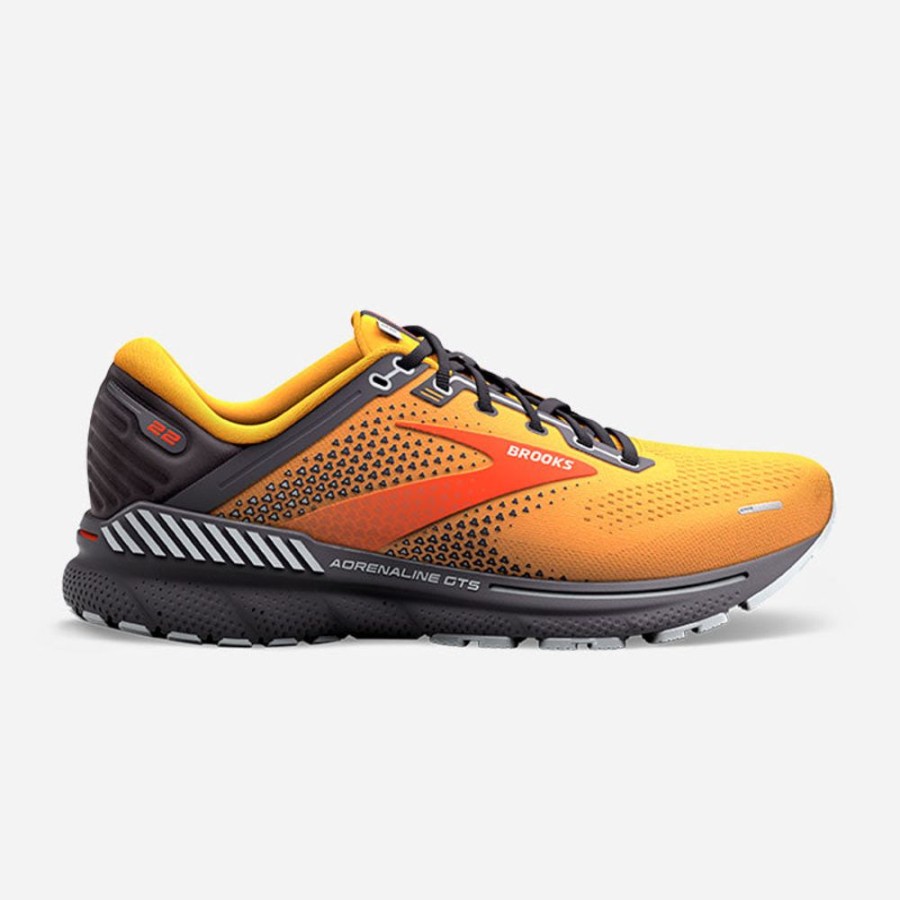 Men'S Brooks | Brooks Men'S Adrenaline Gts 22 Orange/Pearl/High Riseh Rise