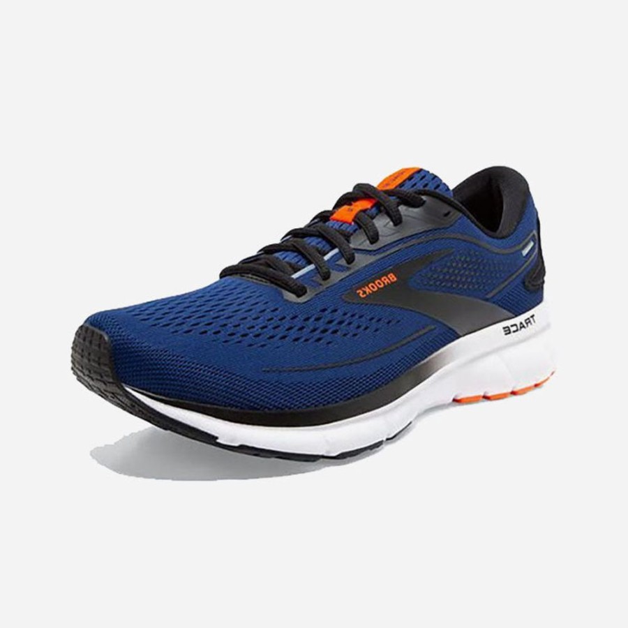 Men'S Brooks | Brooks Men'S Trace 2 Blue Depths/Black/White