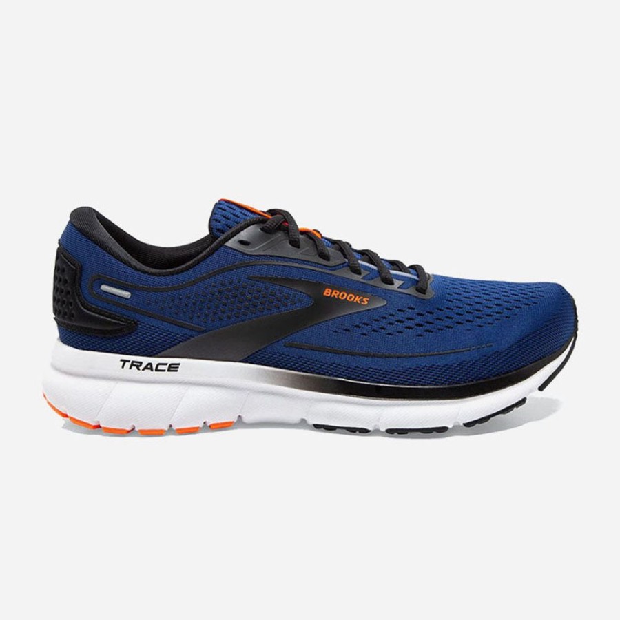 Men'S Brooks | Brooks Men'S Trace 2 Blue Depths/Black/White