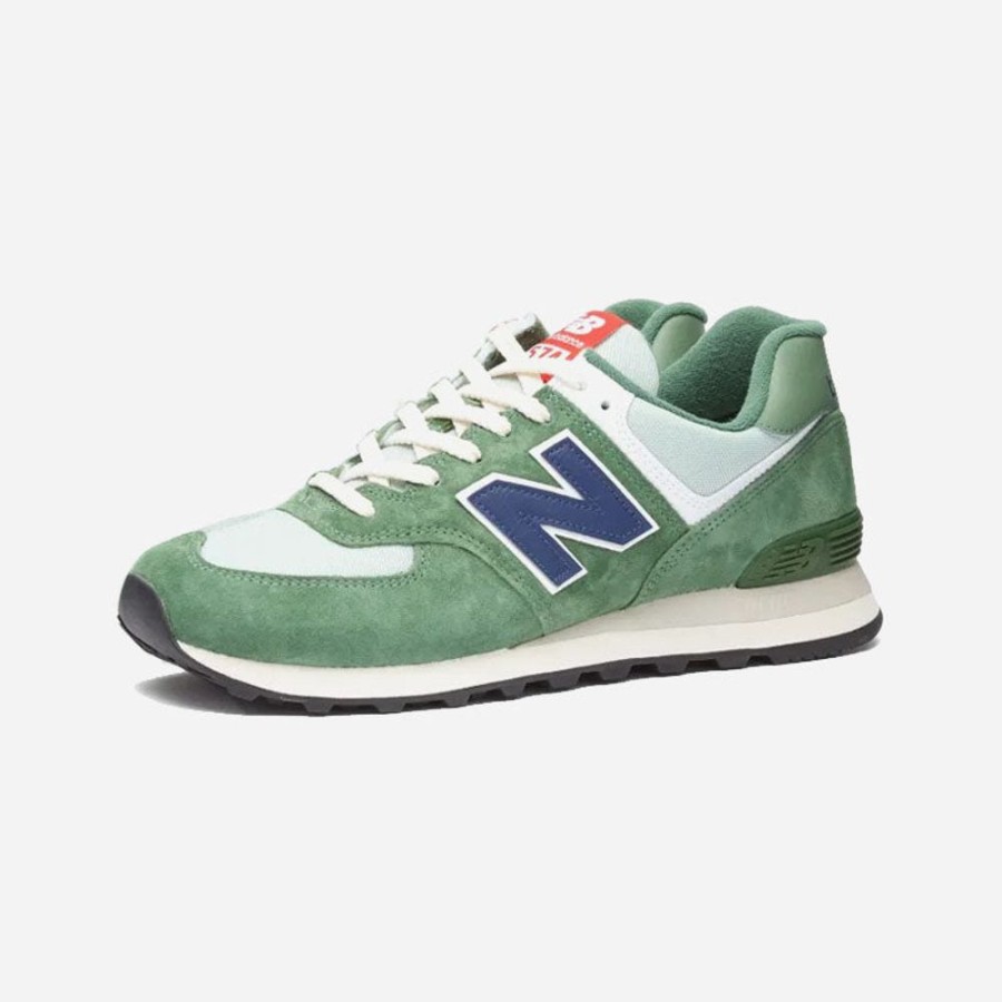 Men'S New Balance | New Balance Unisex 574 Green/Navy