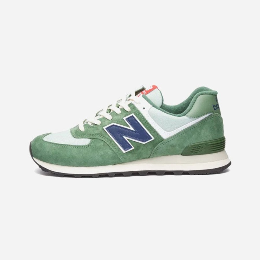 Men'S New Balance | New Balance Unisex 574 Green/Navy