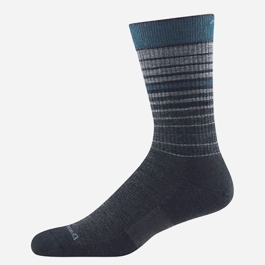 Socks Darn Tough | Darn Tough Men'S Frequency Crew Lightweight With Cushion