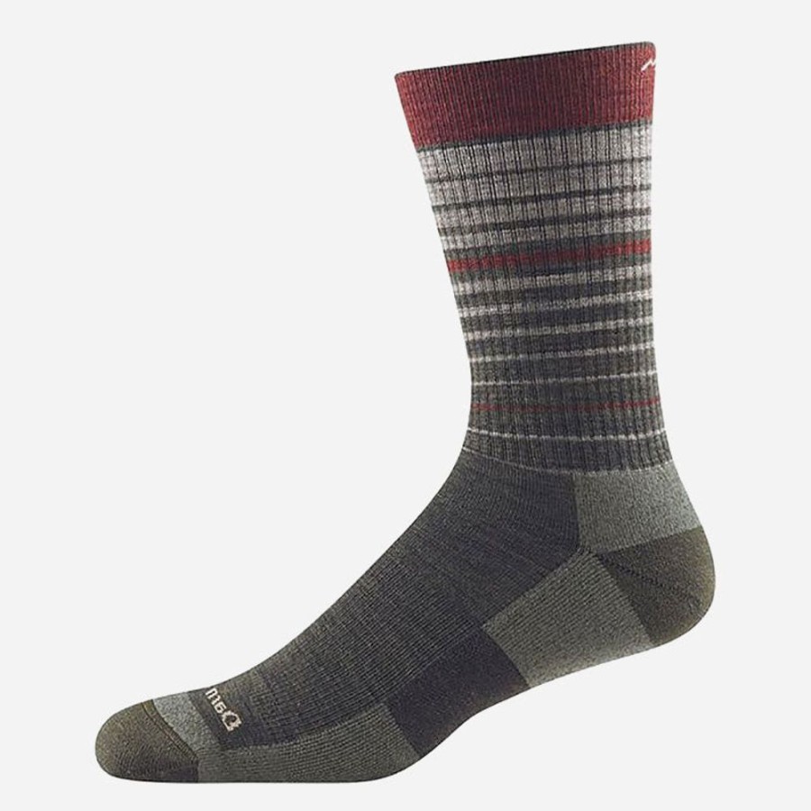 Socks Darn Tough | Darn Tough Men'S Frequency Crew Lightweight With Cushion