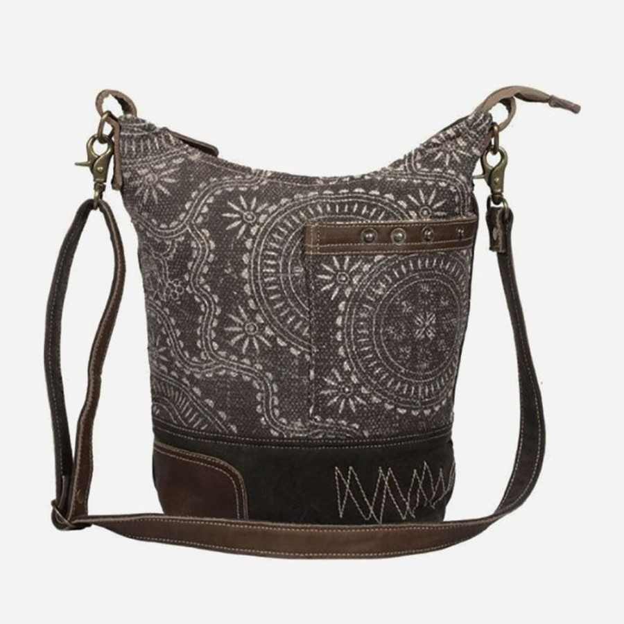 Accesories Myra Bags | Myra Vintage Carved Shoulder Bag Neutral