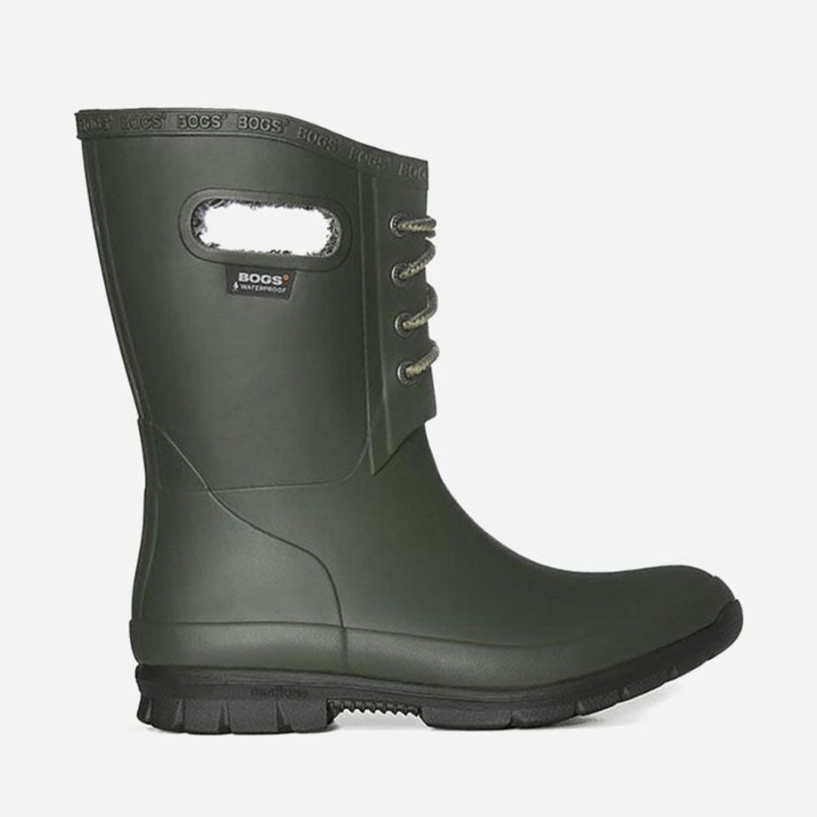 Women'S Bogs | Bogs Amanda Plush Dark Green