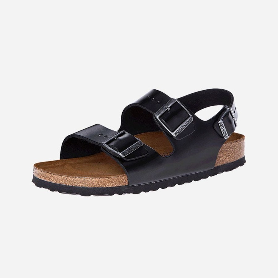 Women'S Birkenstock | Birkenstock Milano Soft Footbed Black