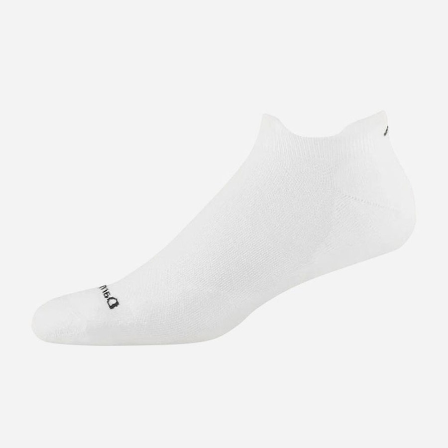 Socks Darn Tough | Darn Tough Men'S Run Coolmax No Show Tab Ultra Lightweight White