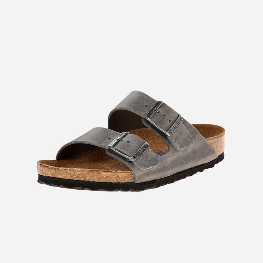 Women'S Birkenstock | Birkenstock Arizona Soft Footbed Oiled Leather Iron