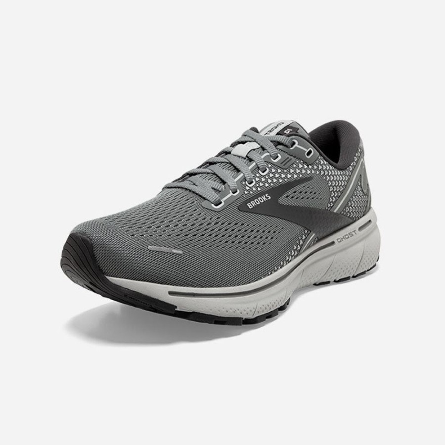 Men'S Brooks | Brooks Men'S Ghost 14 Grey/Alloy/Oyster