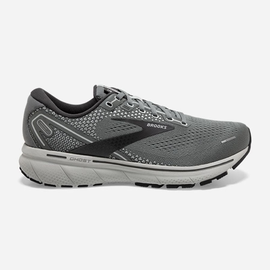 Men'S Brooks | Brooks Men'S Ghost 14 Grey/Alloy/Oyster