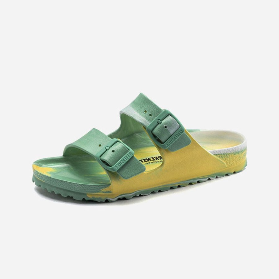 Women'S Birkenstock | Birkenstock Arizona Essentials Eva Green Yellow Jade