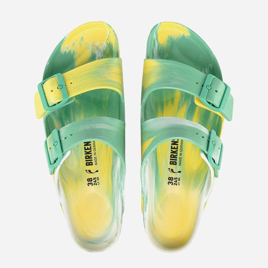 Women'S Birkenstock | Birkenstock Arizona Essentials Eva Green Yellow Jade