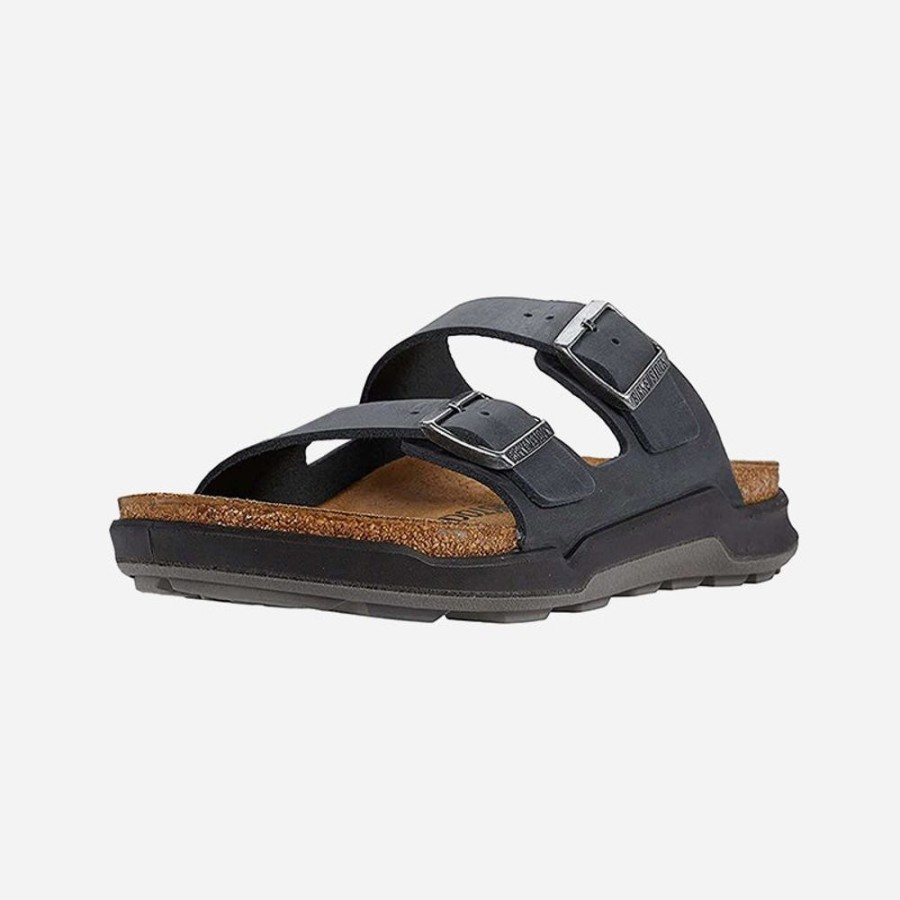 Men'S Birkenstock | Birkenstock Men'S Arizona Rugged Oiled Leather Black