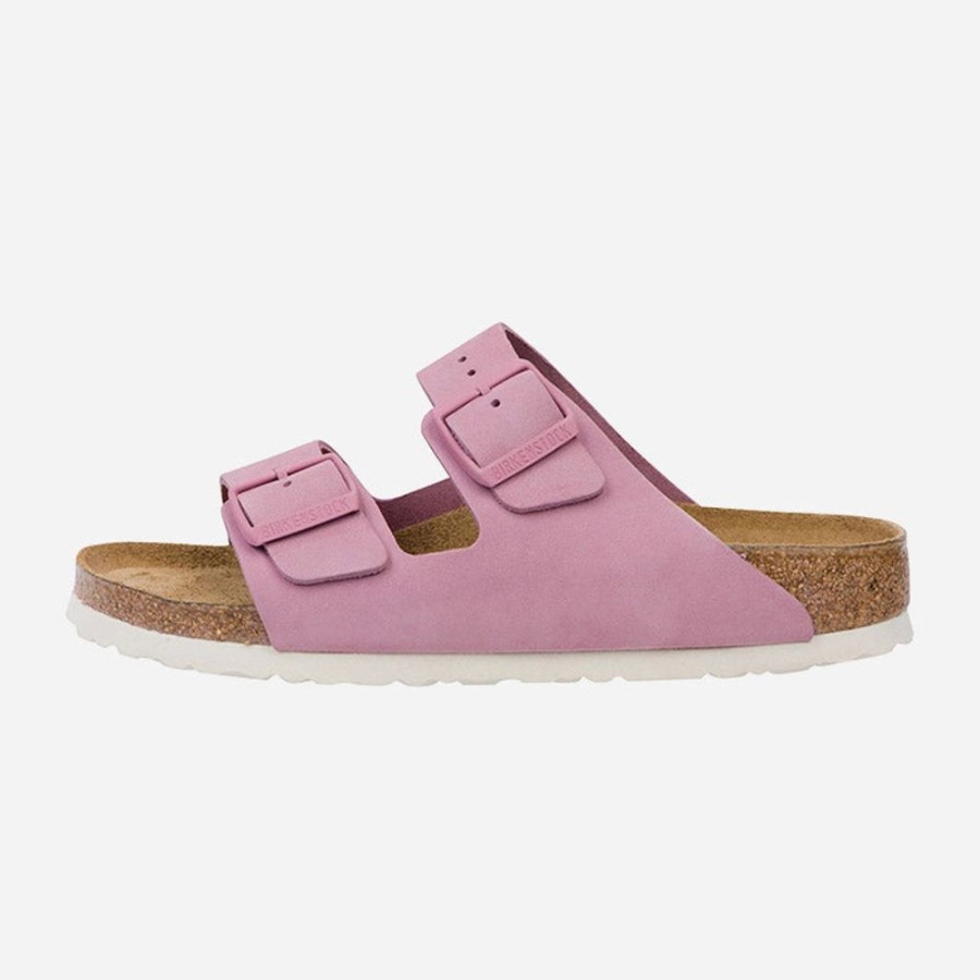 Women'S Birkenstock | Birkenstock Arizona Soft Footbed Nubuck Leather Orchid