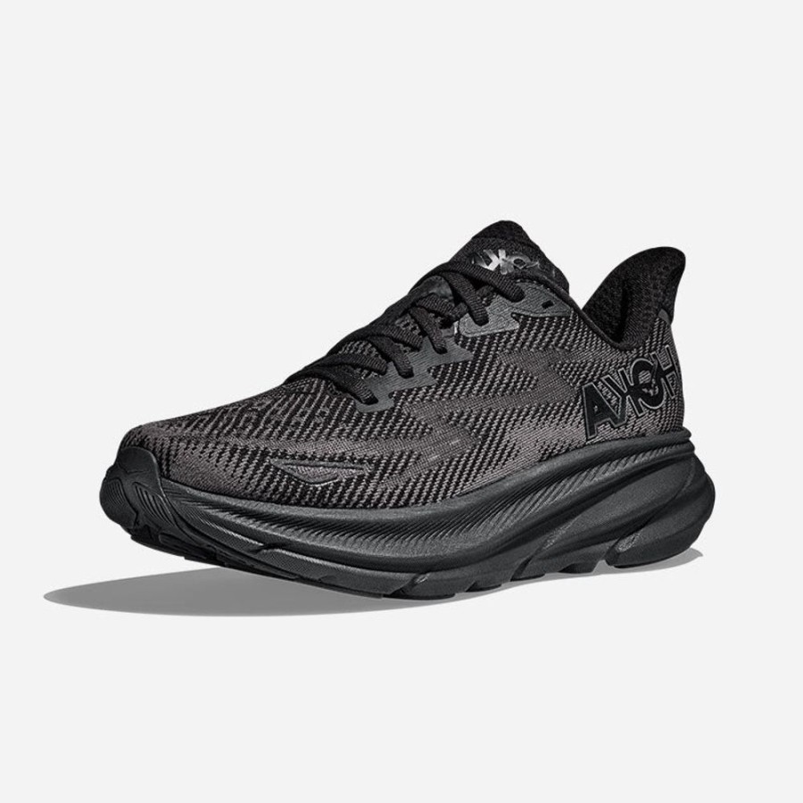 Men'S Hoka | Hoka Men'S Clifton 9 Black/Black