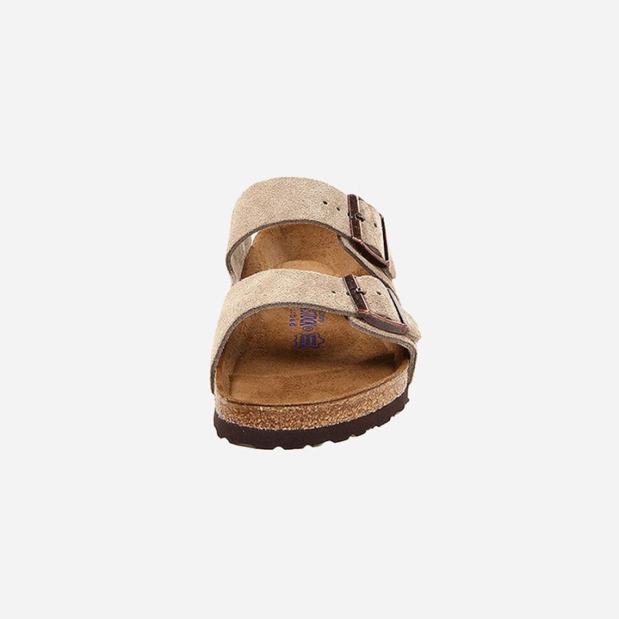 Women'S Birkenstock | Birkenstock Arizona Soft Footbed Suede Leather Taupe