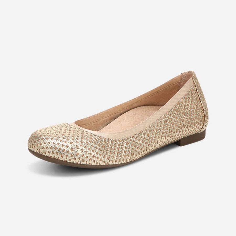 Women'S Vionic | Vionic Anita Gold Metallic Suede