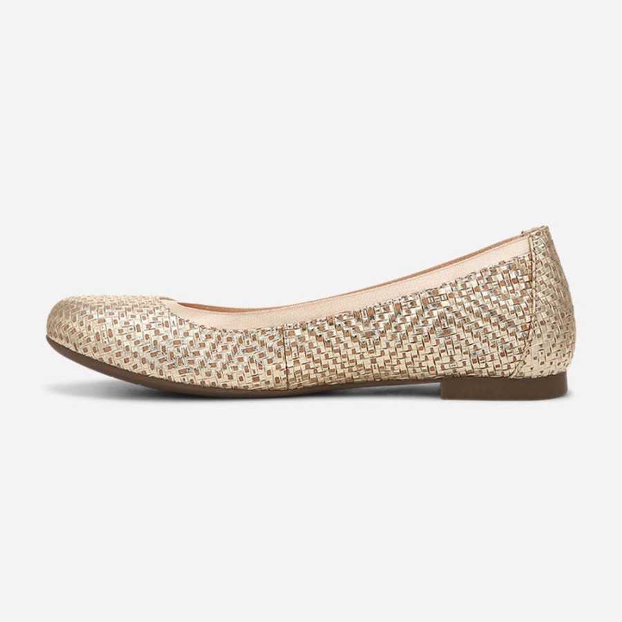 Women'S Vionic | Vionic Anita Gold Metallic Suede