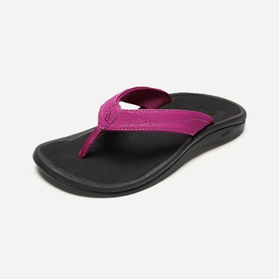 Women'S OLUKAI | Olukai Ohana Orchid Flower/Black