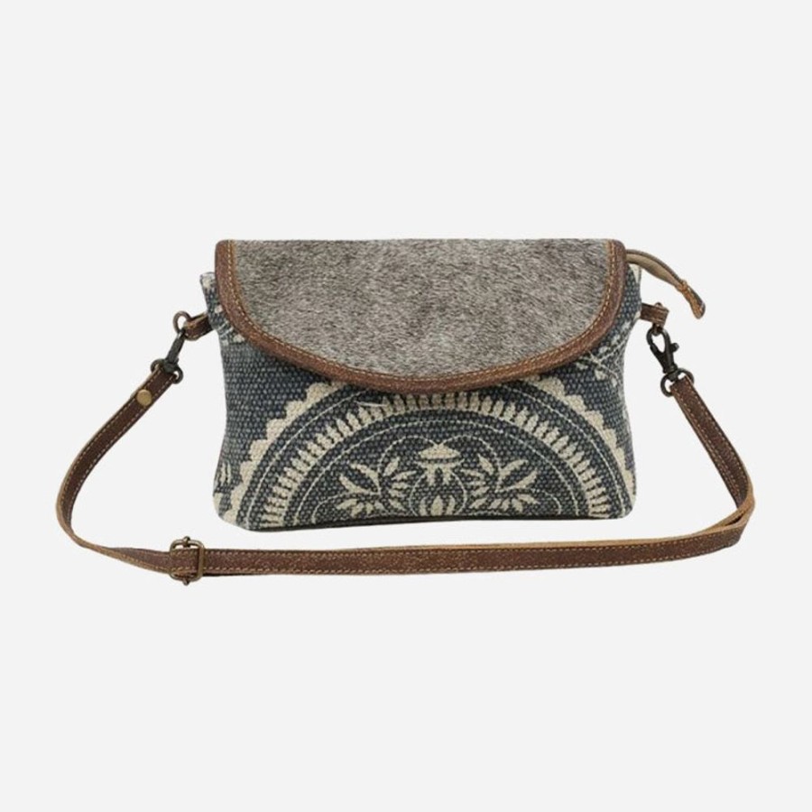 Accesories Myra Bags | Myra Ancient Arch Crossbody Bag Grey Multi