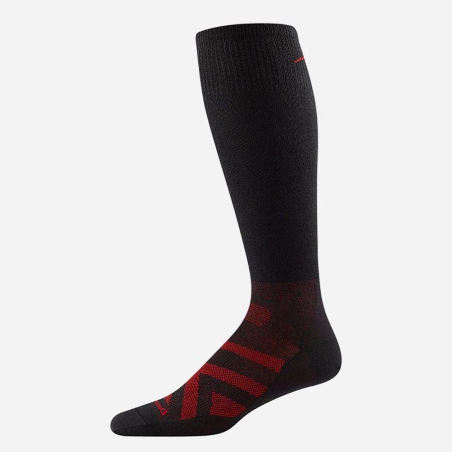 Socks Darn Tough | Darn Tough Men'S Rfl Thermolite Otc Ultralightweight Black