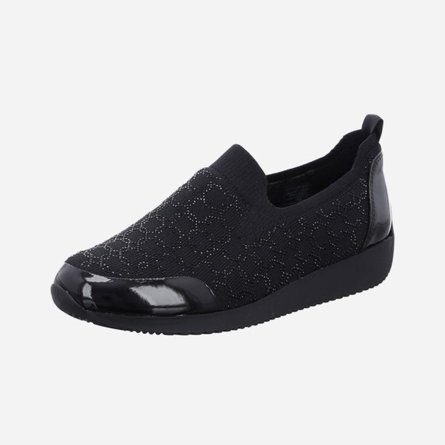 Women'S Ara | Ara Layton Black Wovenstretch